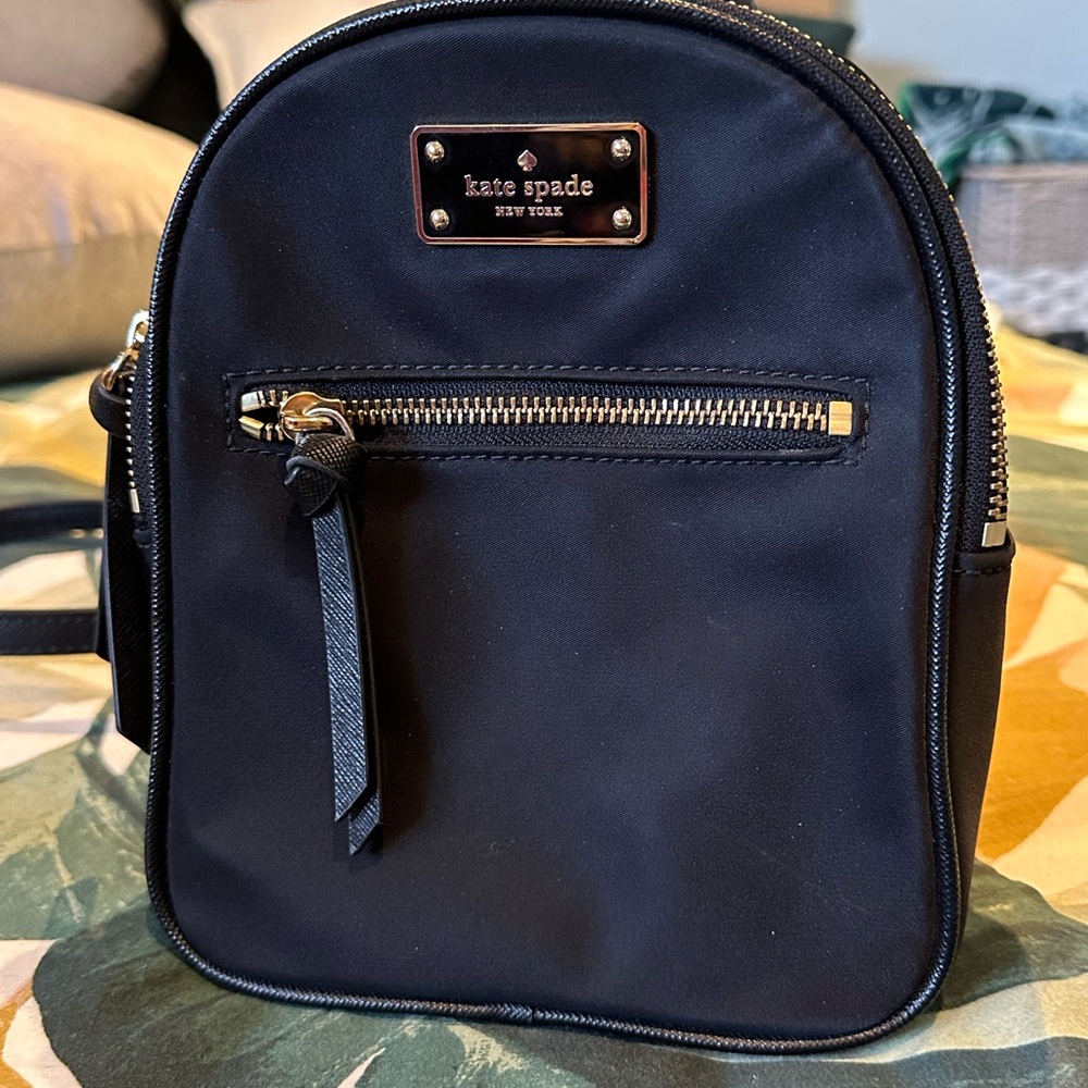 Kate Spade Black Sleek Backpack